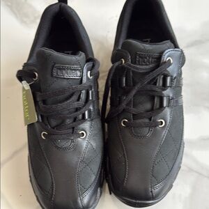 Hotter Women’s Black Leather Sneakers